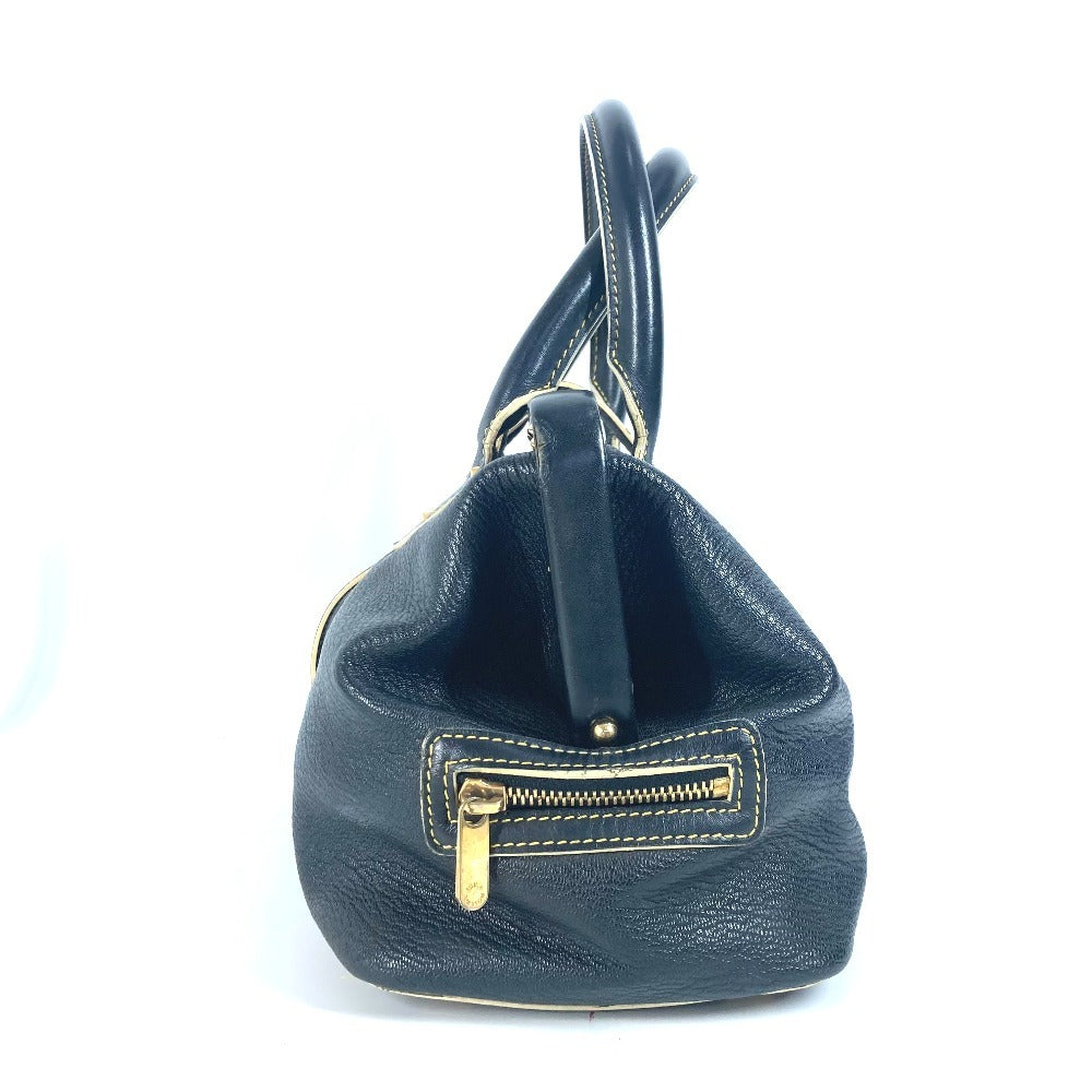LOUIS VUITTON Handbag M91805 Suhari leather black Suhari Angenieux PM Studs Women