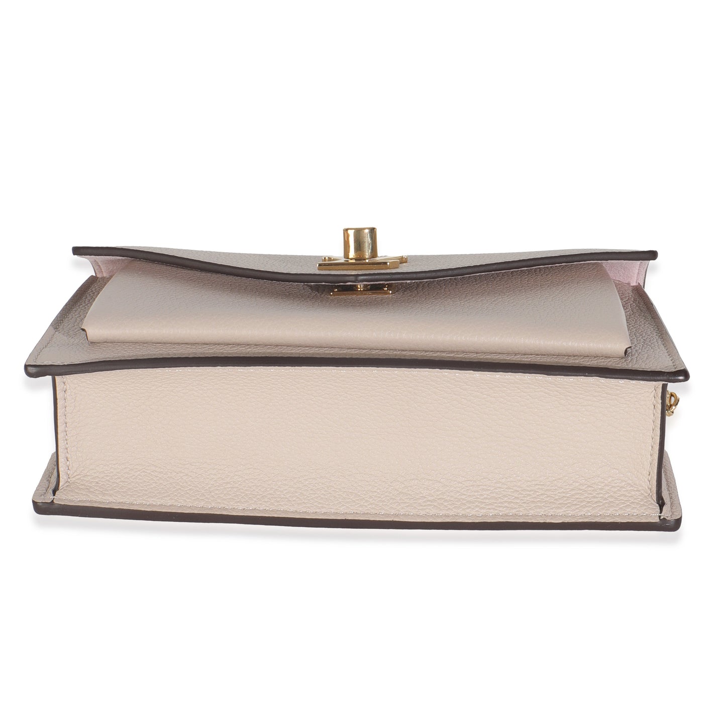 Louis Vuitton Greige Soft Calfskin My Lockme Chain Pochette