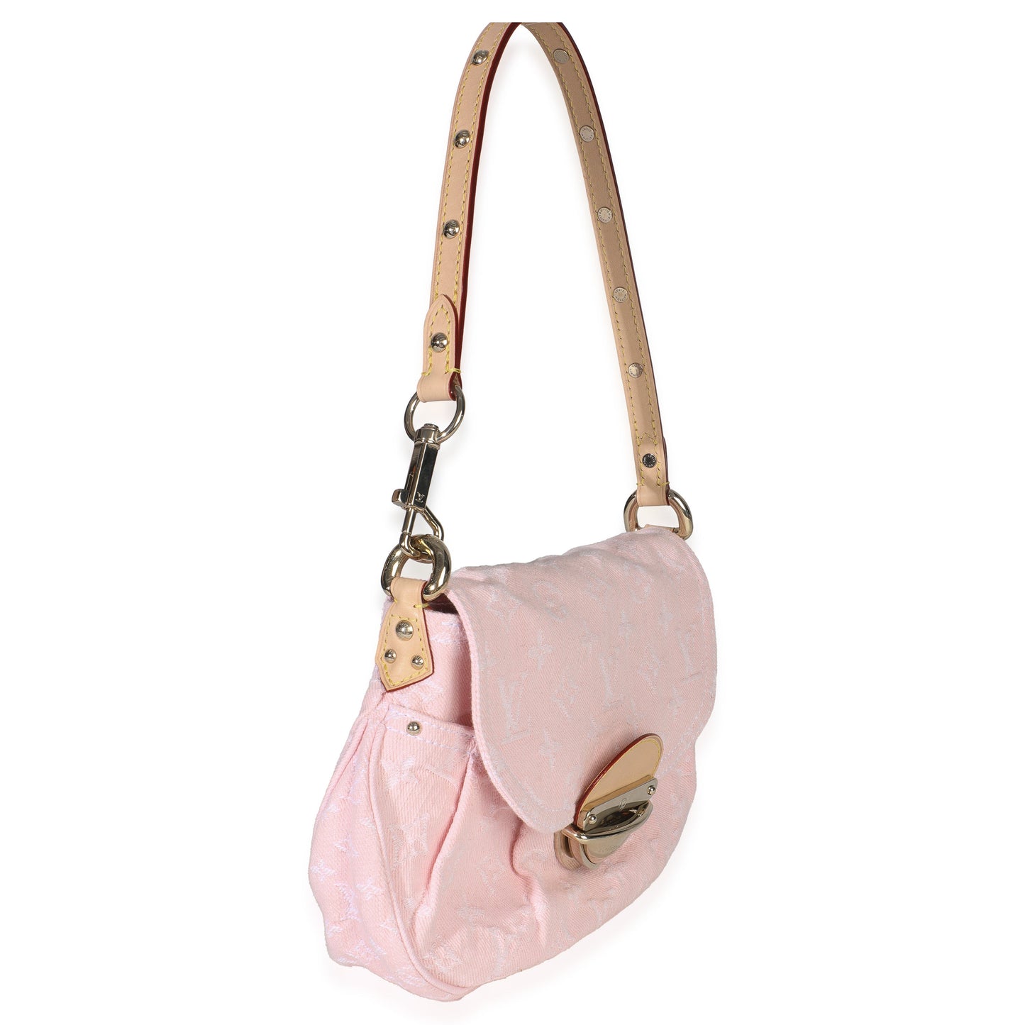 Louis Vuitton Washed Pink Monogram Denim Sunset