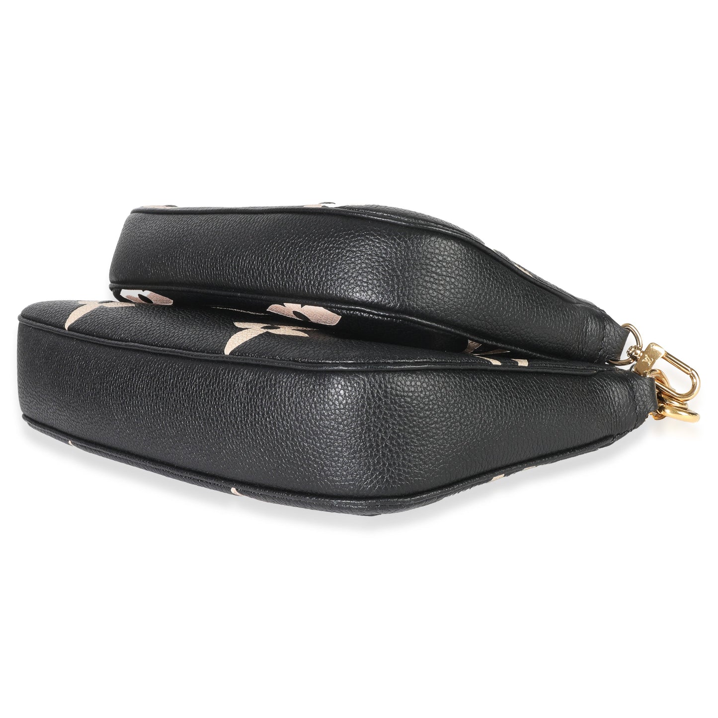 Louis Vuitton Black Beige Giant Monogram Empreinte Multi Pochette Accessories