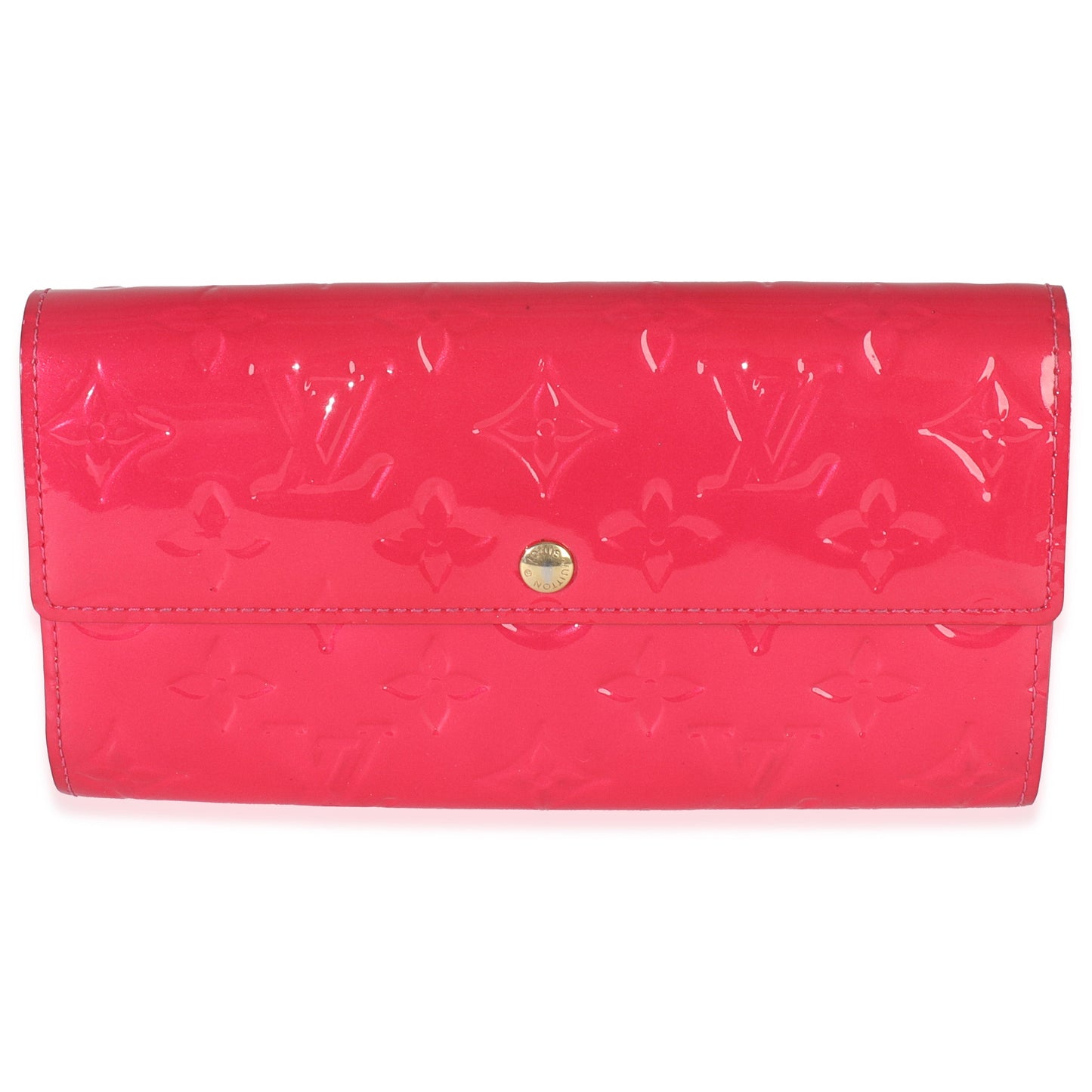 Louis Vuitton Rose Pop Monogram Vernis Sarah Wallet