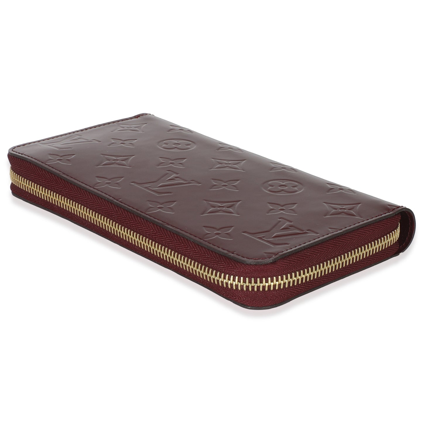 Louis Vuitton Red Monogram Vernis Zippy Wallet