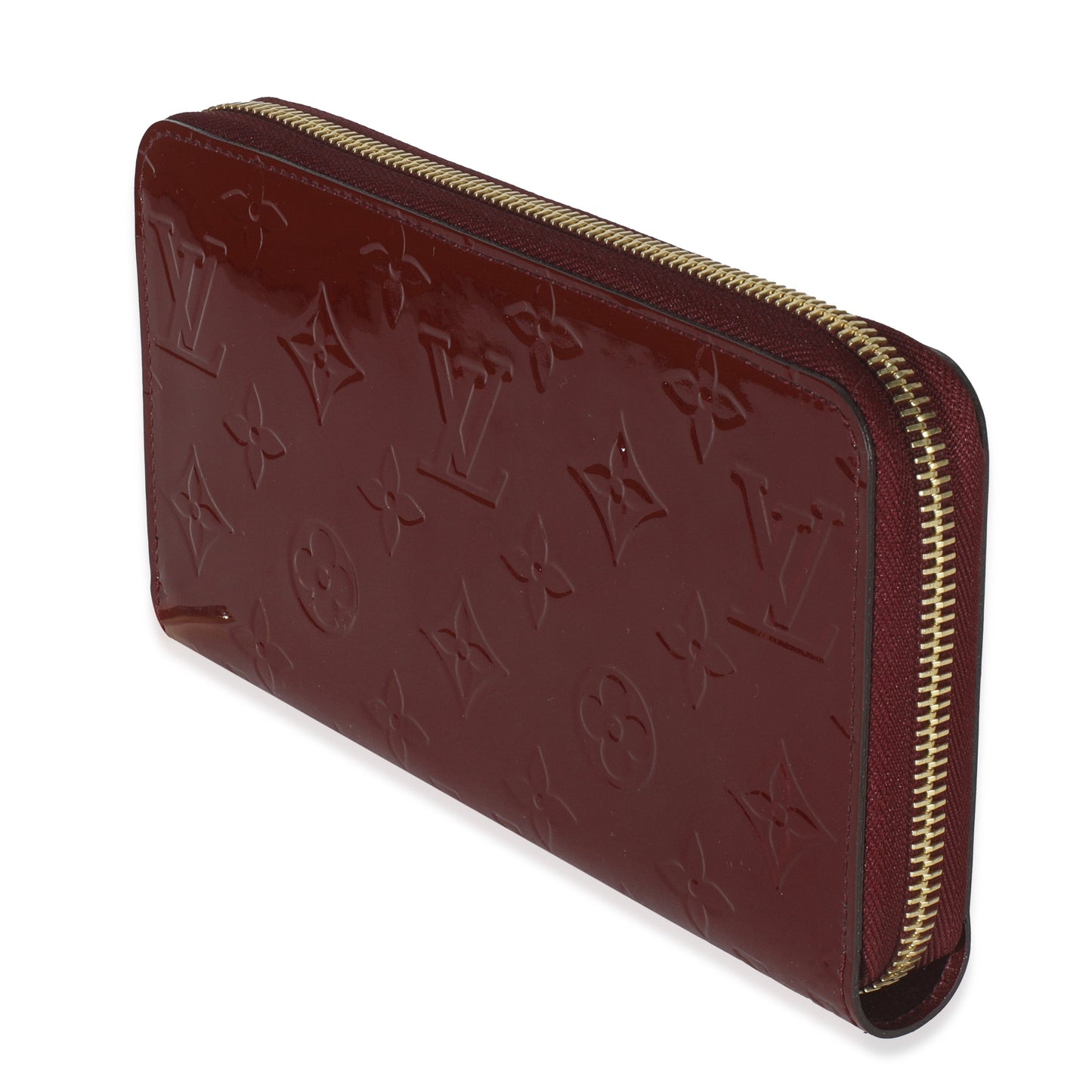 Louis Vuitton Red Monogram Vernis Zippy Wallet