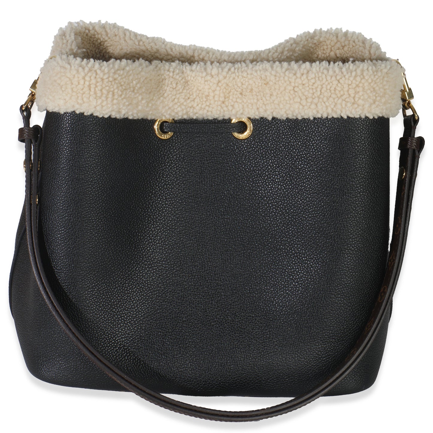 Louis Vuitton Black Shearling Monogram Neonoe MM