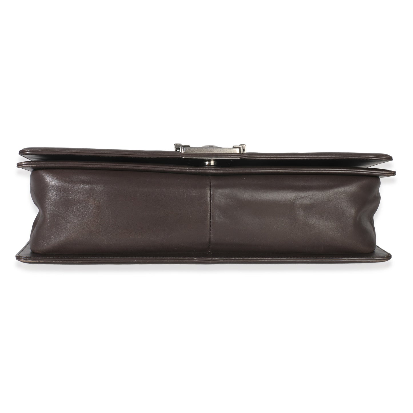 Chanel Dark Grey Smooth Calfskin XL Reverso Boy Bag