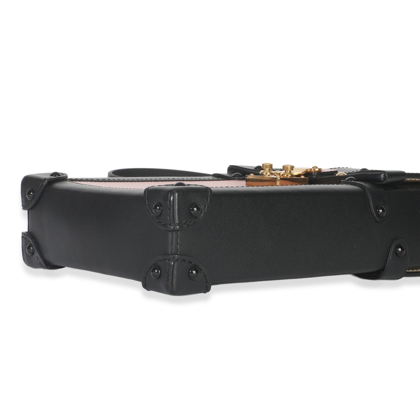 Louis Vuitton Rose Ballerine Black Epi Vertical Trunk Pochette