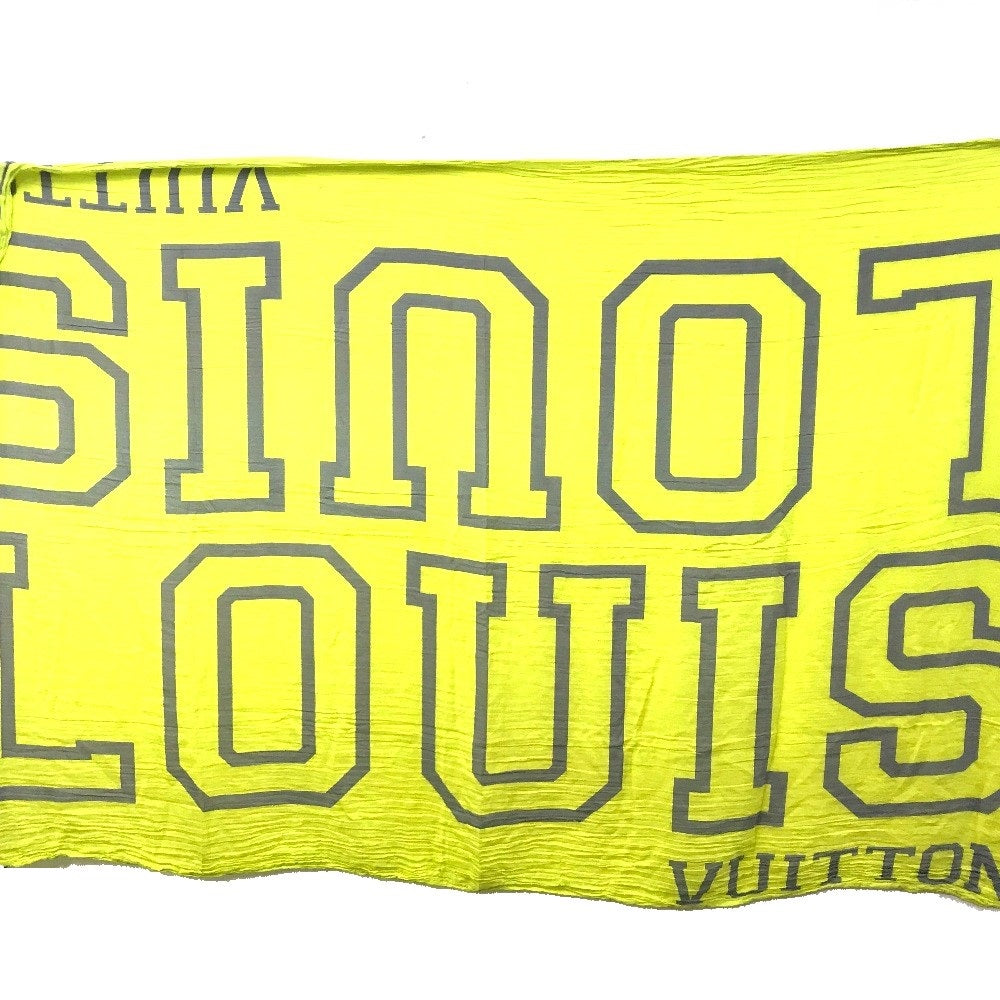 LOUIS VUITTON shawl MP2152 Cotton, Silk yellow Etoile Fleur Louis Women