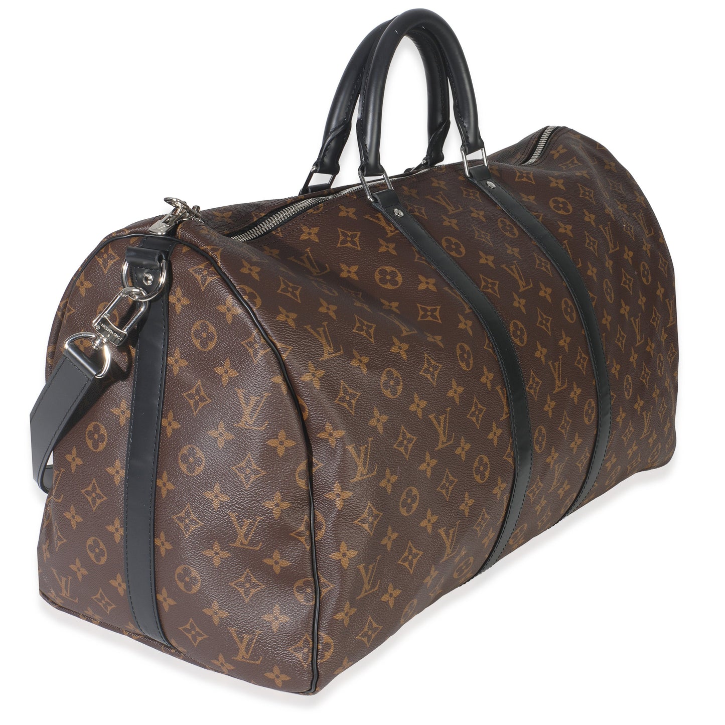 Louis Vuitton Monogram Macassar Canvas Keepall Bandouliere 55