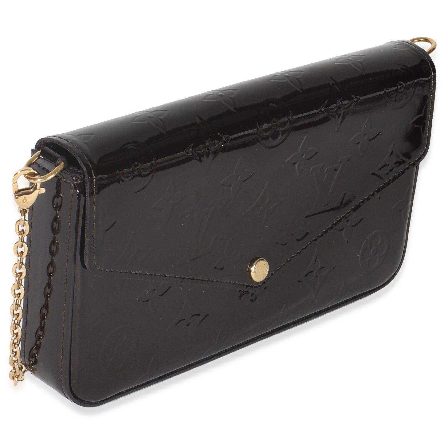 Louis Vuitton Amarante Monogram Vernis Pochette Felicie