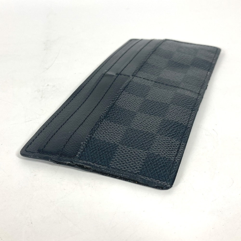 LOUIS VUITTON Card Case N63084 Damier Grafitto Canvas black Damier Grafitte Portefeuille Ron mens