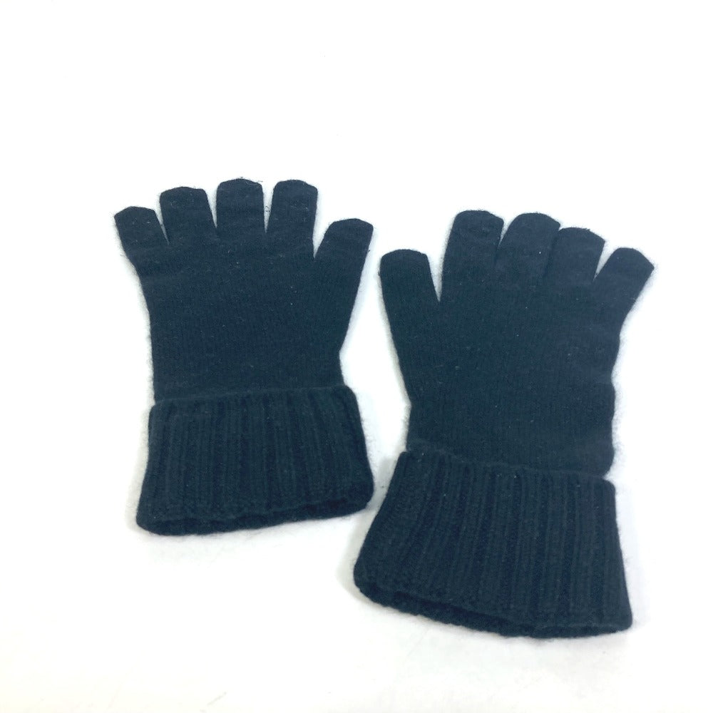 LOUIS VUITTON gloves M72682 cashmere black Damier Gon Helsinki mens