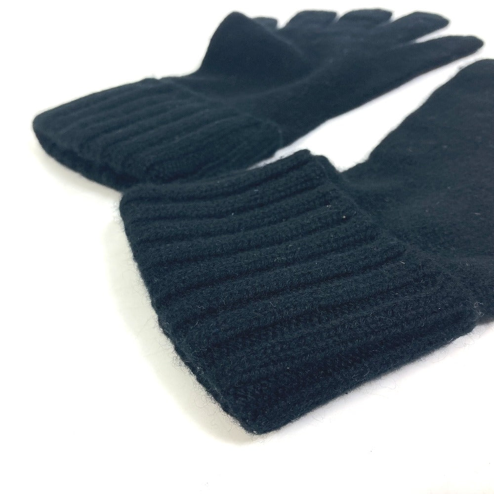 LOUIS VUITTON gloves M72682 cashmere black Damier Gon Helsinki mens