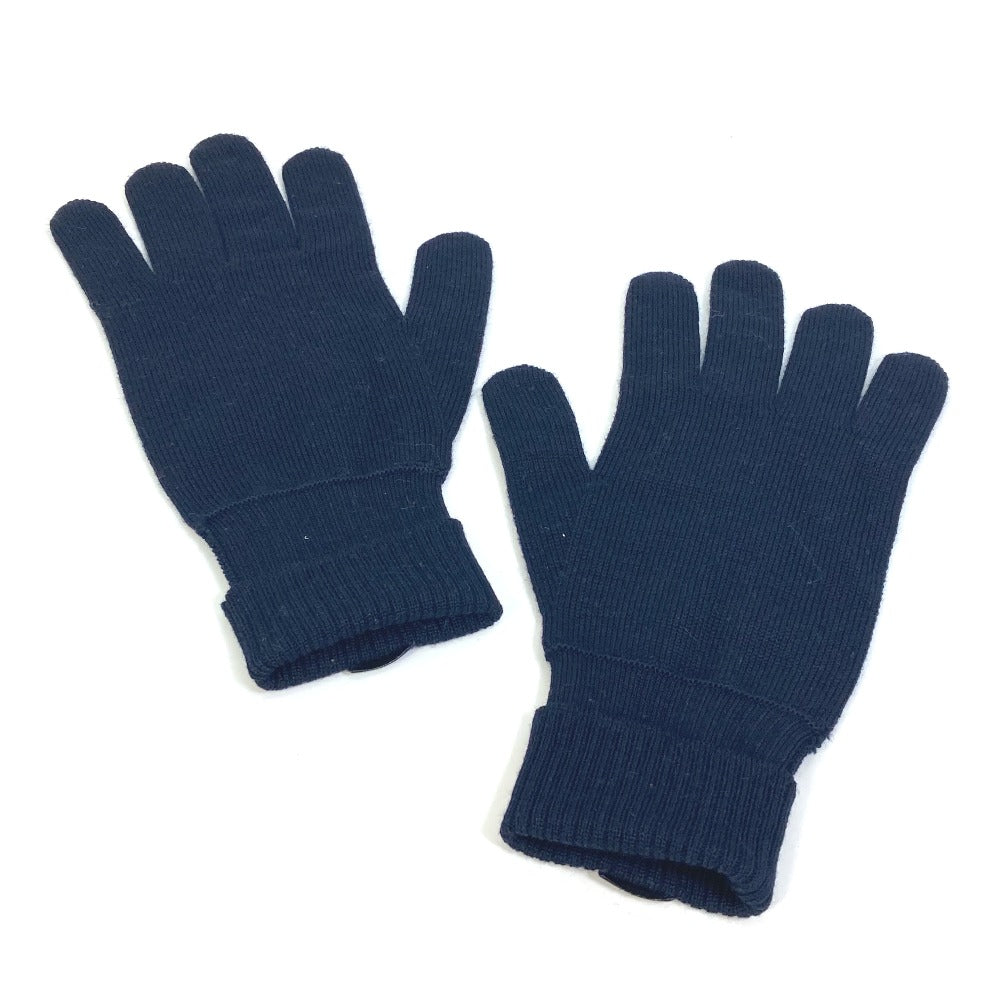LOUIS VUITTON Glove M70305 wool Navy Gon Triple V mens