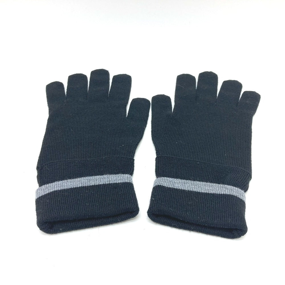 LOUIS VUITTON Glove M73470 wool black Gon My Monogram Eclipse mens