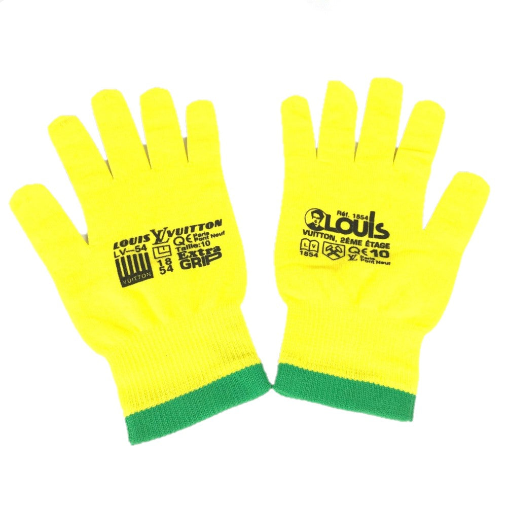 LOUIS VUITTON gloves MP2370 Nylon, Polyurethane yellow Gon RGB mens