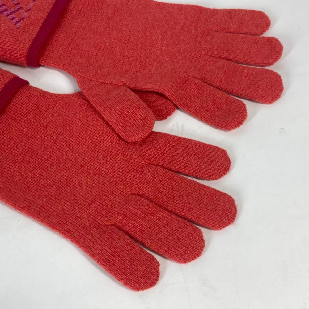 LOUIS VUITTON gloves M70838 Wool / cashmere pink Gon Pop Monogram Gloves Women