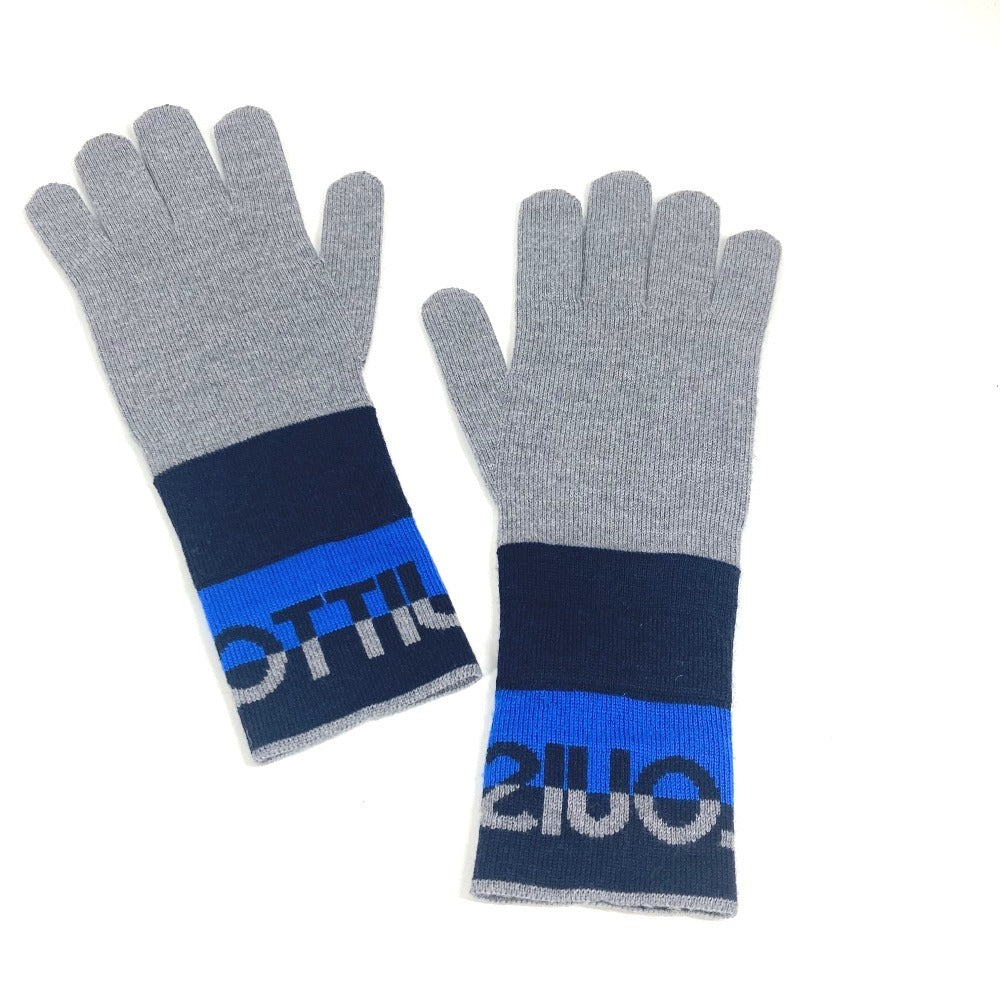 LOUIS VUITTON gloves M71247 wool gray Gon LV Horizon