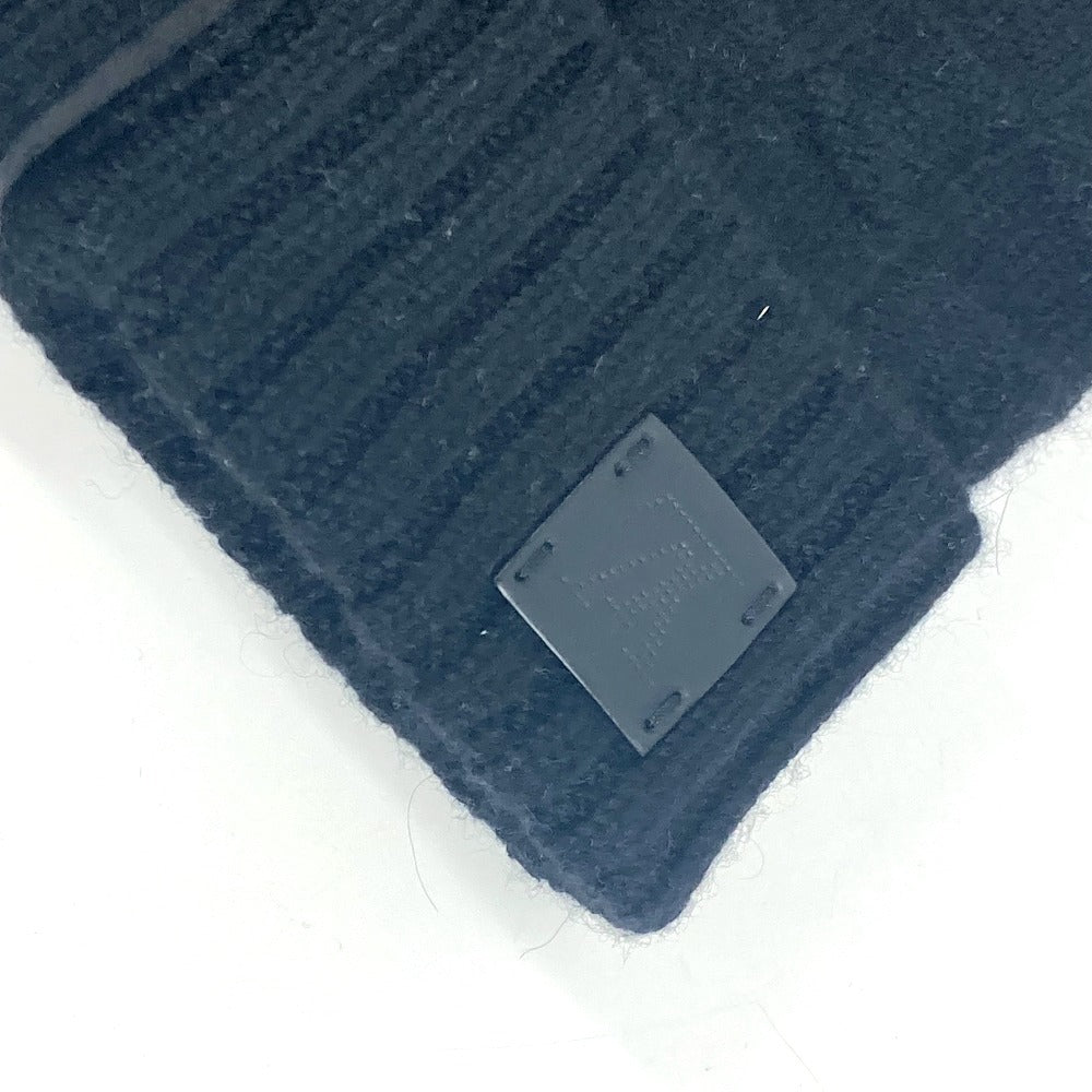 LOUIS VUITTON gloves M72682 cashmere black Leather Patches Gon Helsinki Damier