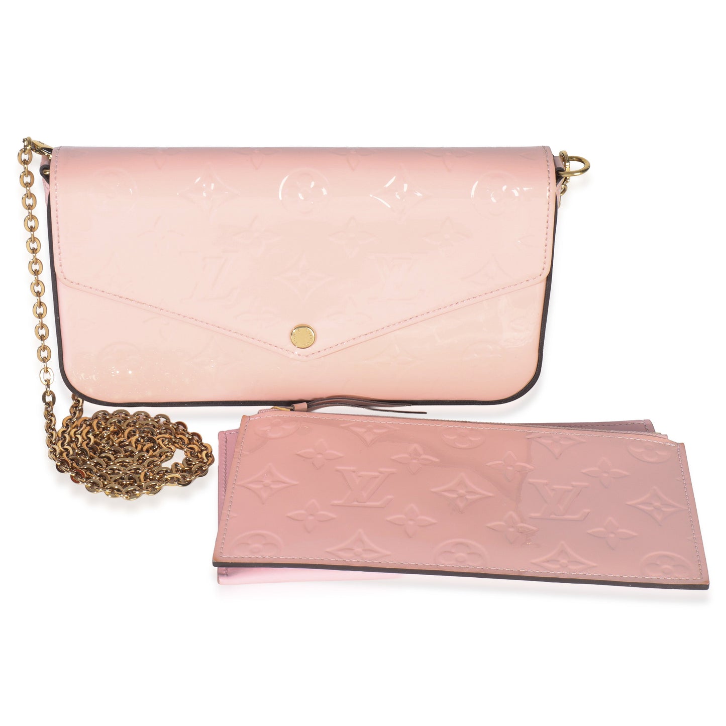 Louis Vuitton Rose Ballerine Monogram Vernis Felicie Pochette