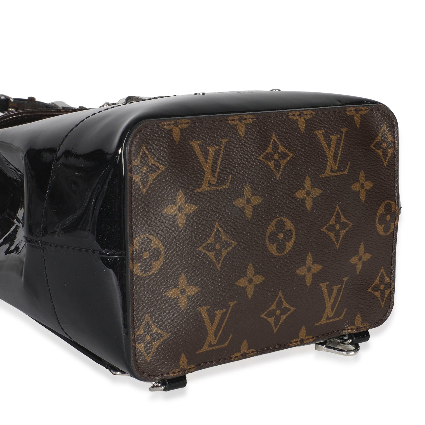 Louis Vuitton Black Patent Monogram Hot Springs Backpack