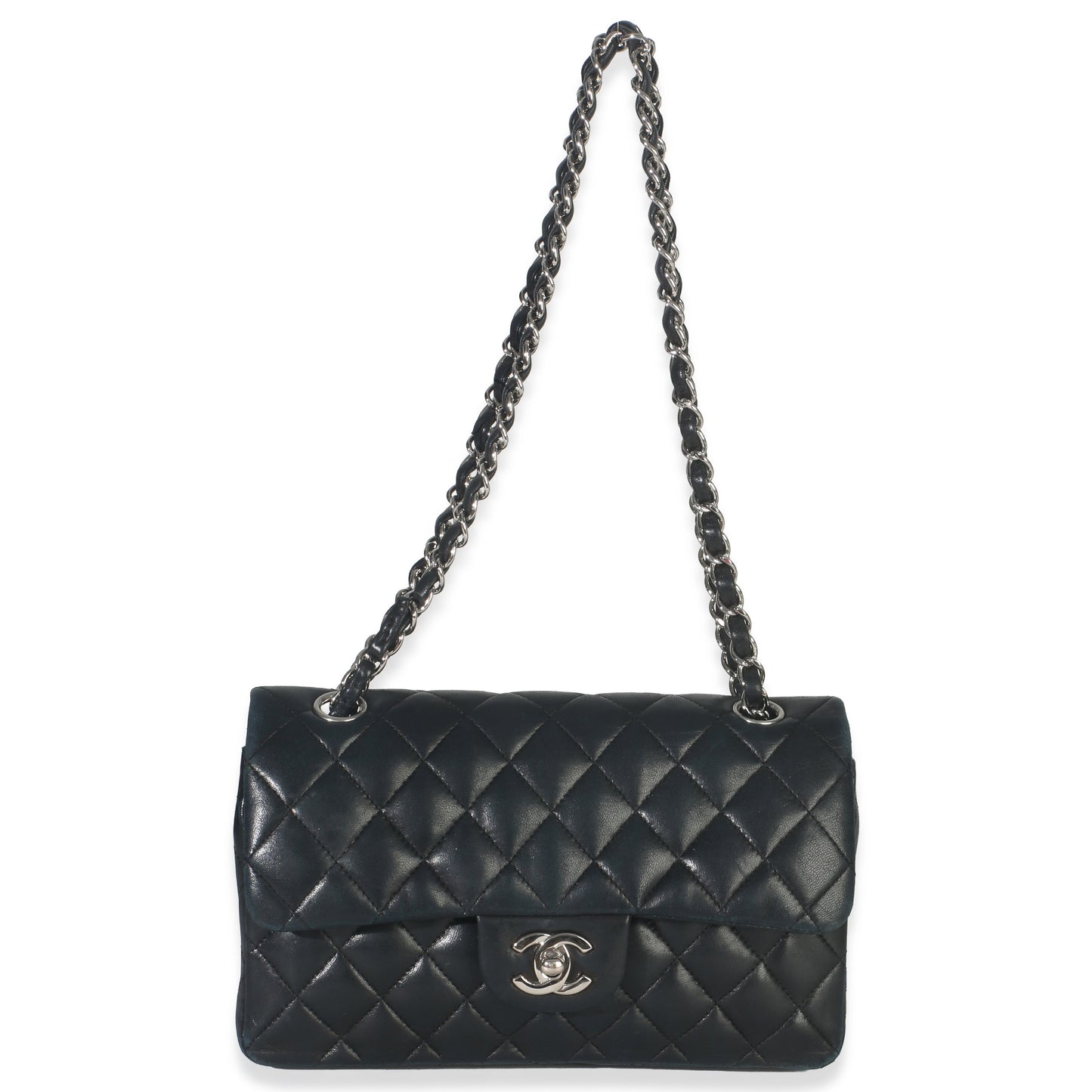 Chanel Black Quilted Lambskin Small Classic Double Flap Bag