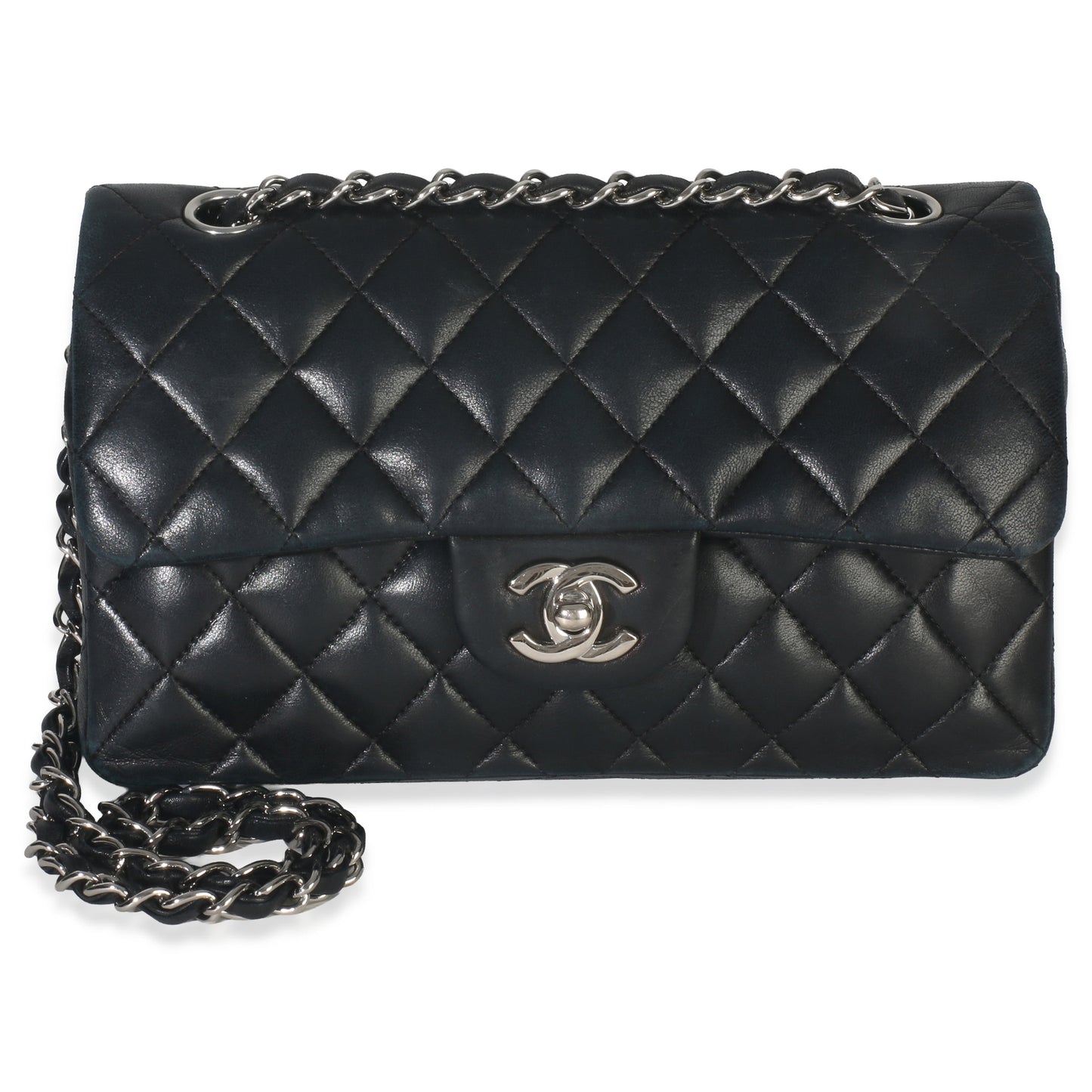 Chanel Black Quilted Lambskin Small Classic Double Flap Bag