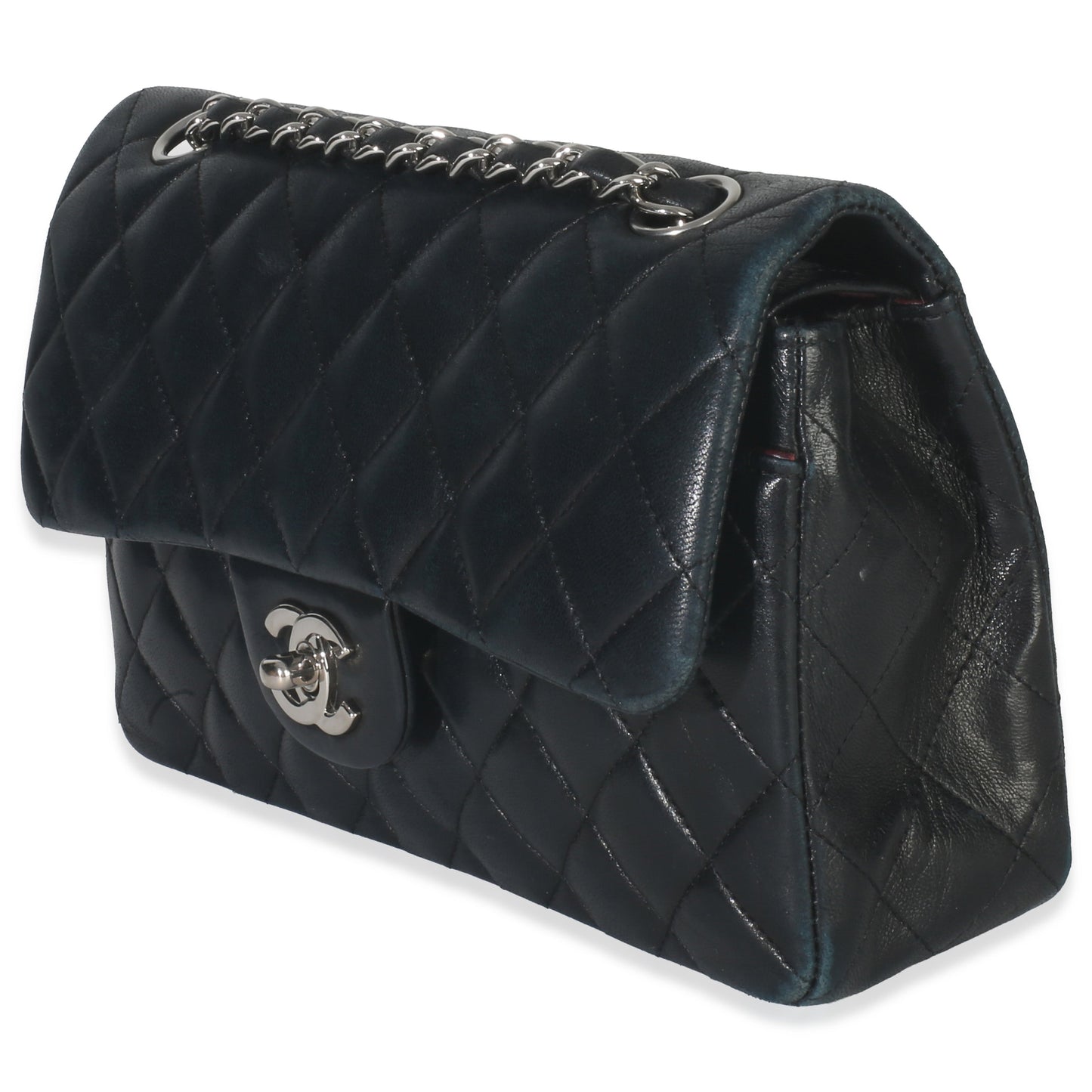 Chanel Black Quilted Lambskin Small Classic Double Flap Bag