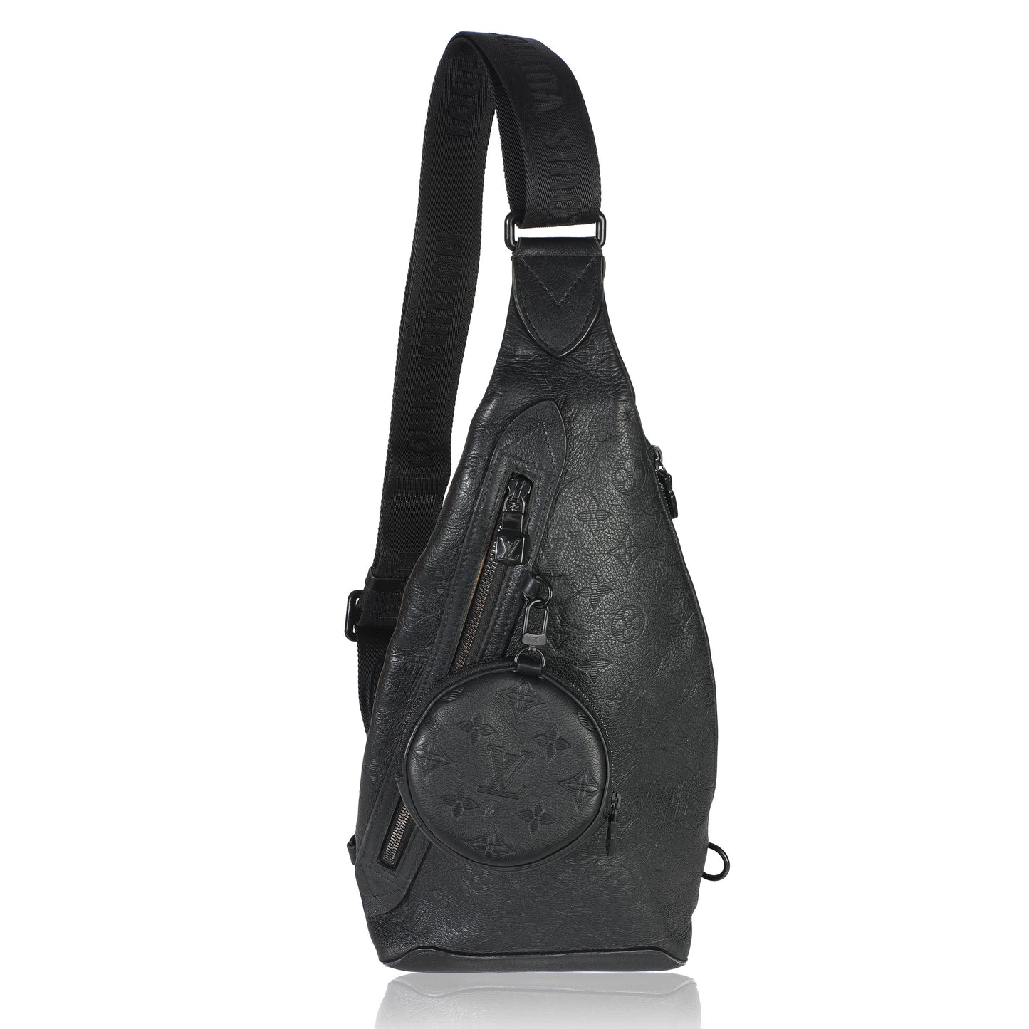 Louis Vuitton Black Monogram Shadow Duo Slingbag