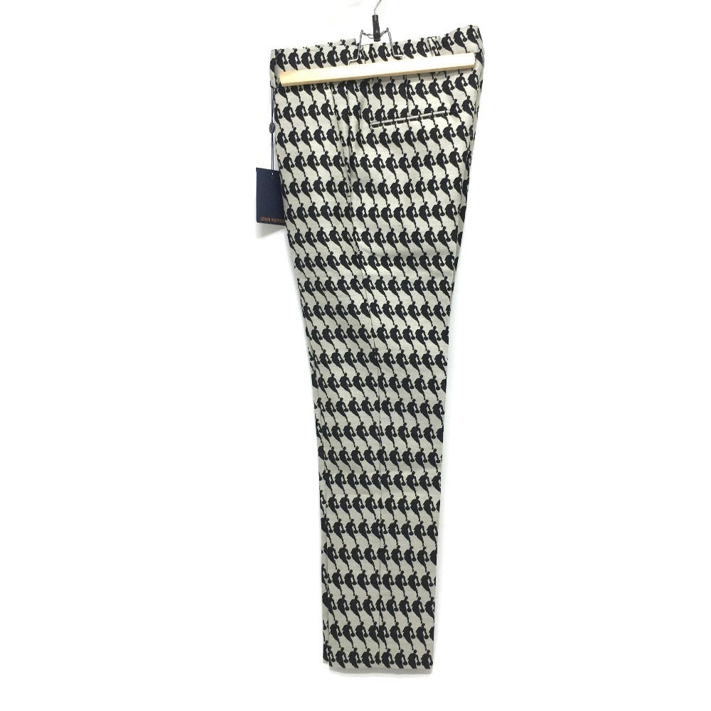 LOUIS VUITTON Pants wool Gray x black NBA collaboration mens 38