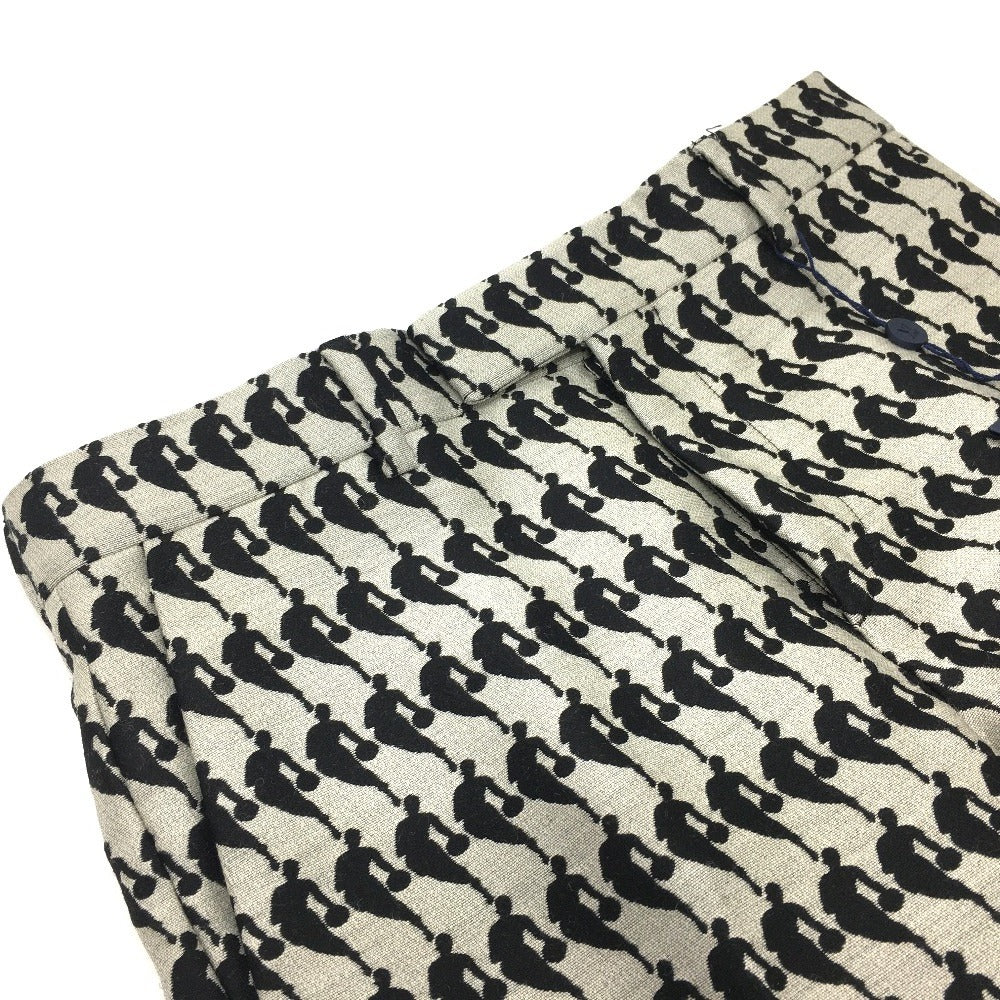 LOUIS VUITTON Pants wool Gray x black NBA collaboration mens 38