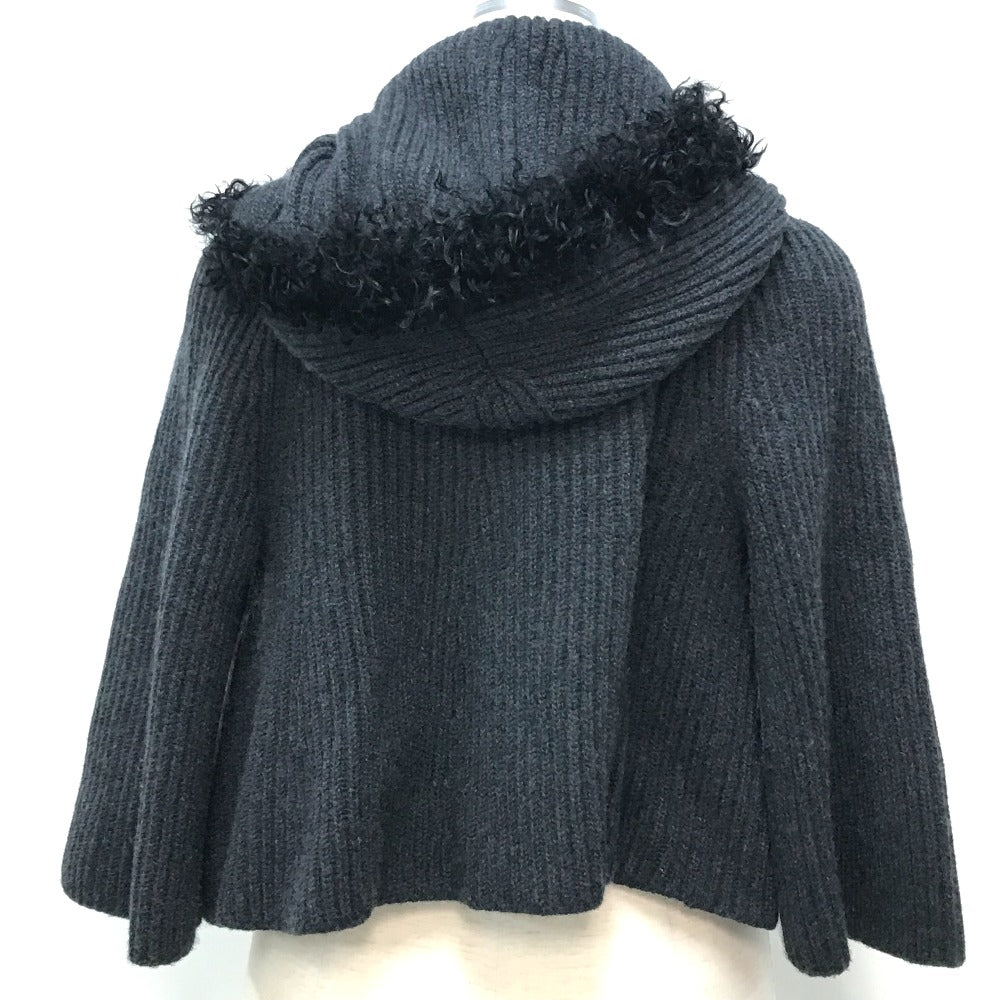LOUIS VUITTON poncho cashmere gray Outerwear knit Women XS