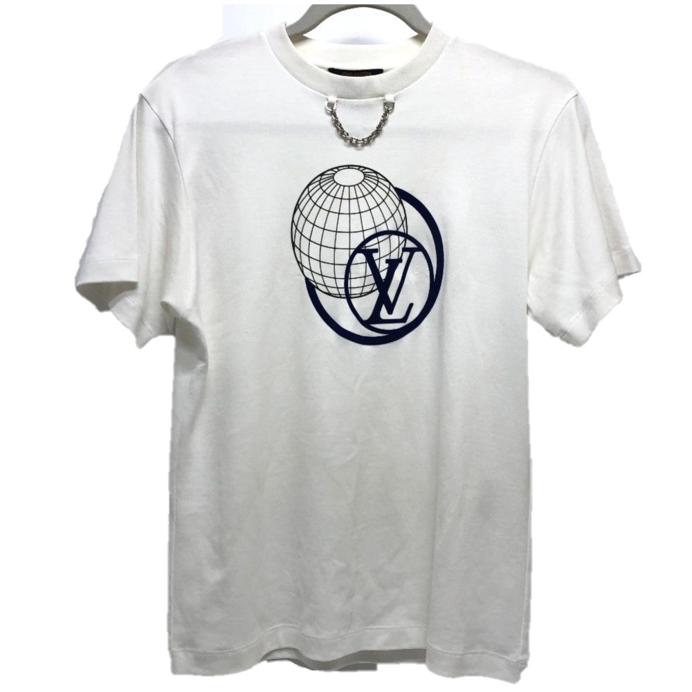 LOUIS VUITTON Short sleeve T-shirt 1A9LPK cotton white Flight mode LV gloves Women âr