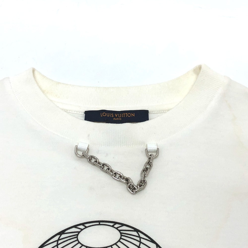 LOUIS VUITTON Short sleeve T-shirt 1A9LPK cotton white Flight mode LV gloves Women âr