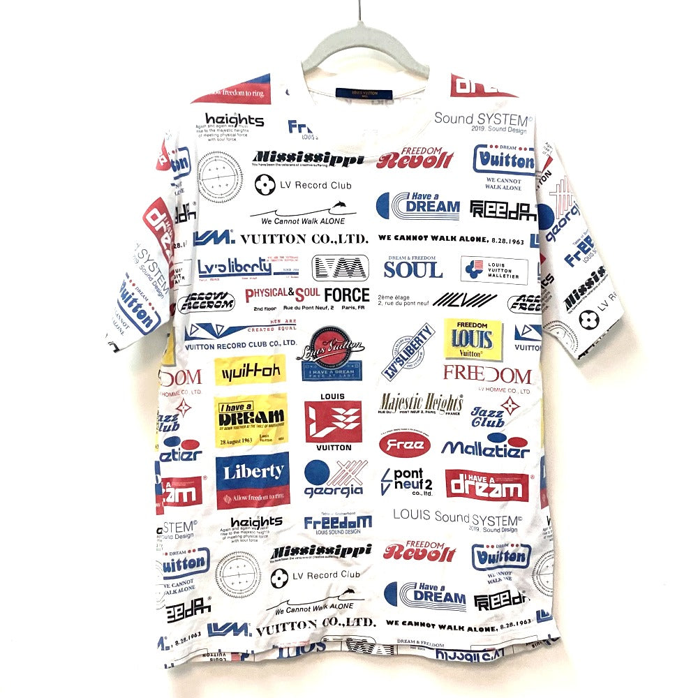 LOUIS VUITTON Short sleeve T-shirt cotton White x Multicolor apparel T-shirt tops mens âl