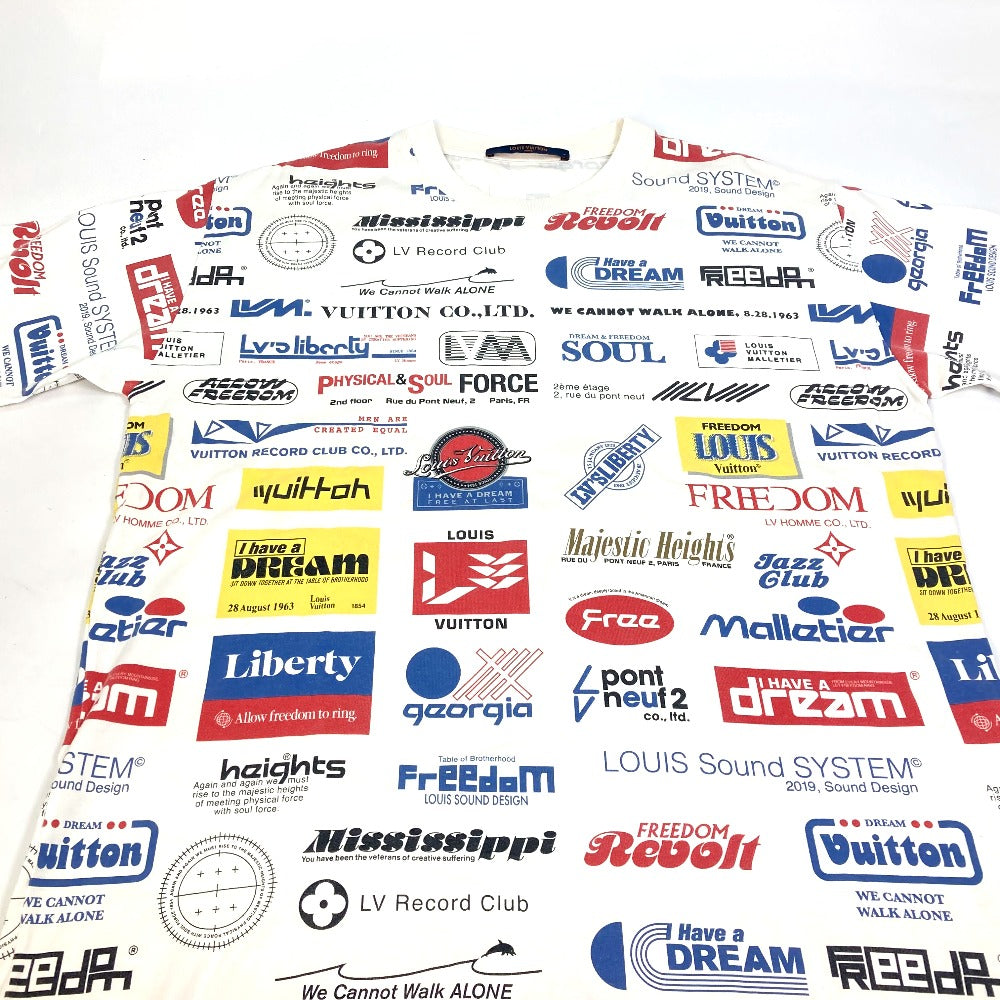 LOUIS VUITTON Short sleeve T-shirt cotton White x Multicolor apparel T-shirt tops mens âl