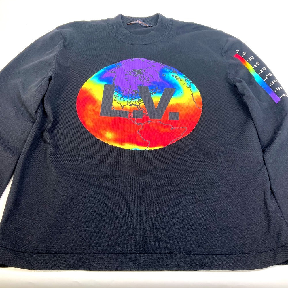 LOUIS VUITTON sweat polyamide black Virgil Abloh Tops Long Sleeve trainer mens âk