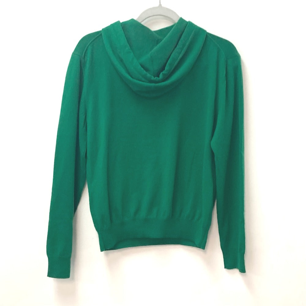 LOUIS VUITTON sweater 1A9FQT Cashmere, Silk, Polyamide green LVSE LV Embossed Hoodie Long sleeve mens XS