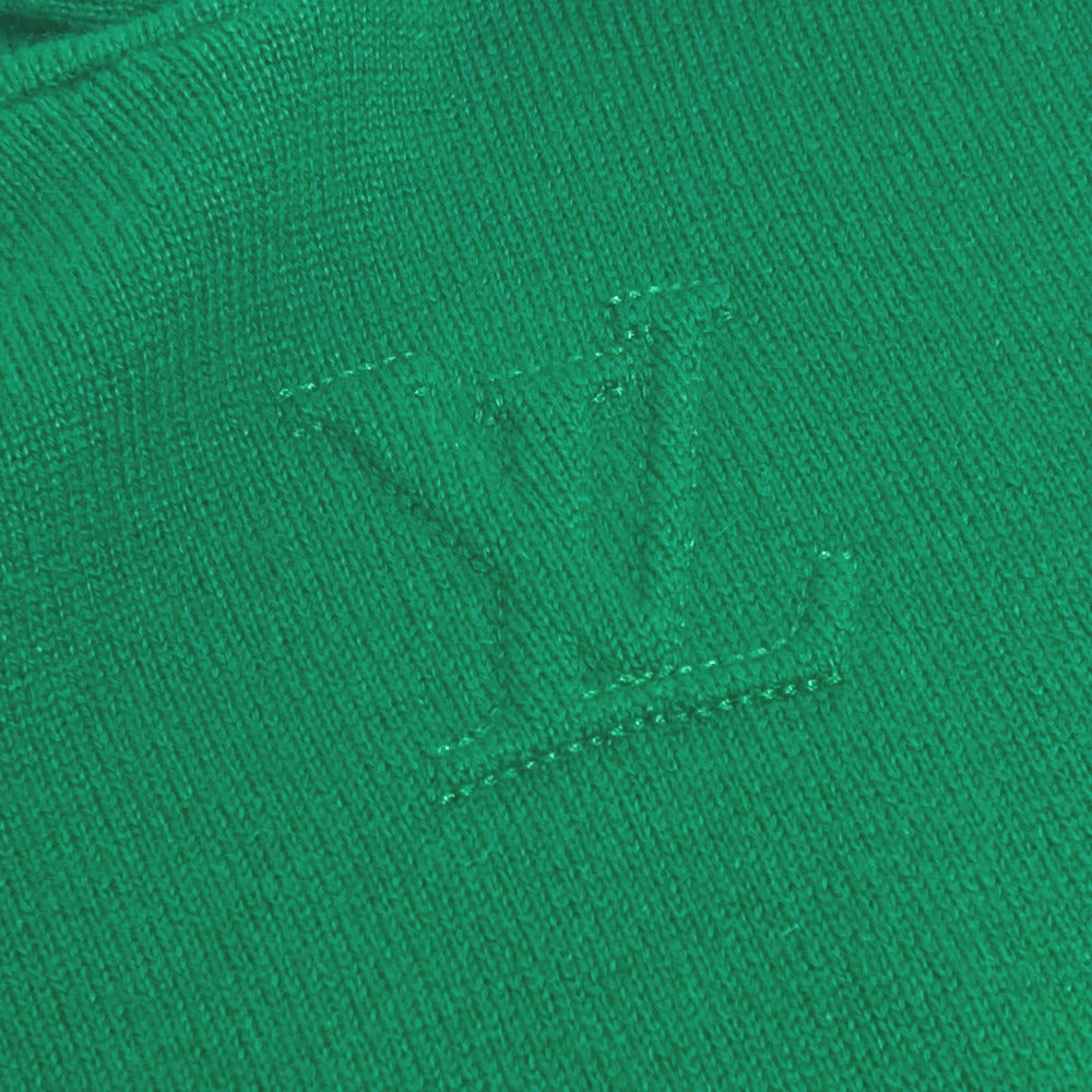 LOUIS VUITTON sweater 1A9FQT Cashmere, Silk, Polyamide green LVSE LV Embossed Hoodie Long sleeve mens XS