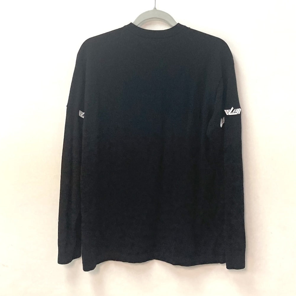LOUIS VUITTON knit Wool, Polyester black Apparel logo patch LV Vites Sweater Women M