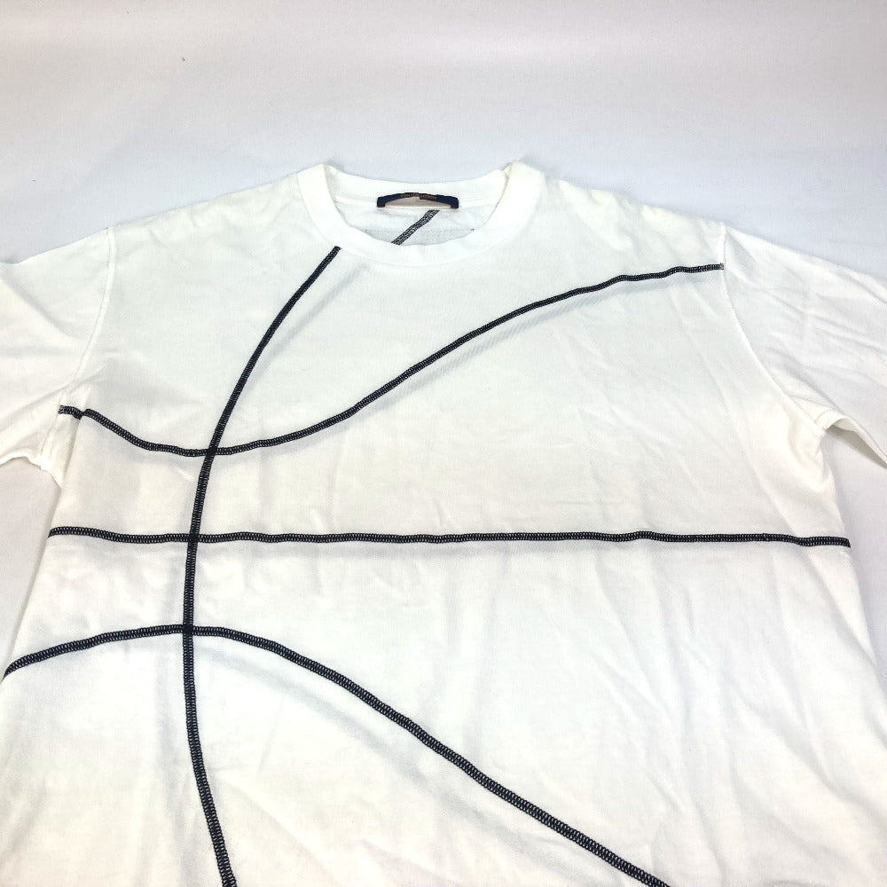 LOUIS VUITTON Short sleeve T-shirt pattern number unknown cotton white LVxNBA embroidery detail mens M