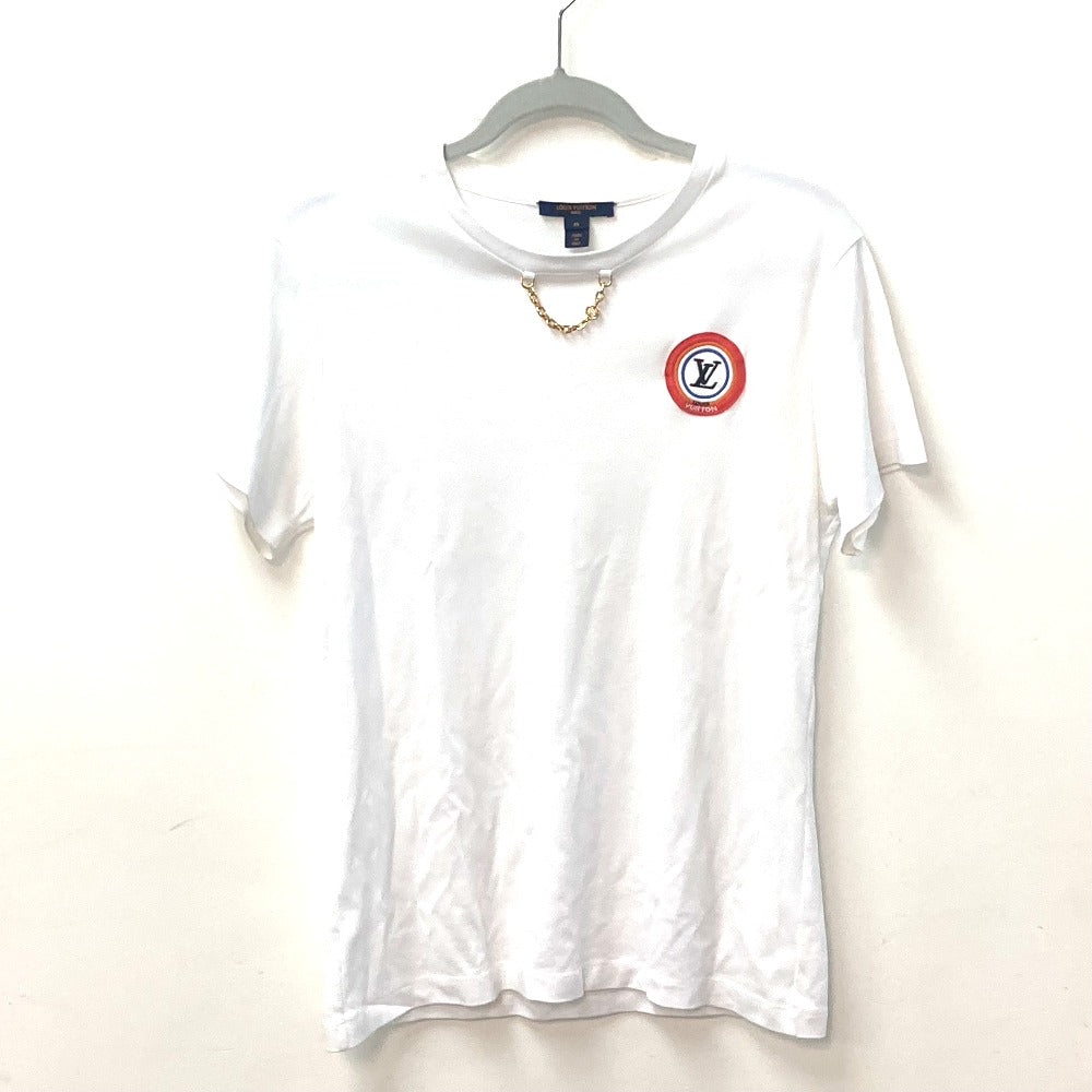 LOUIS VUITTON Short sleeve T-shirt cotton white Wappen rainbow patch Women M