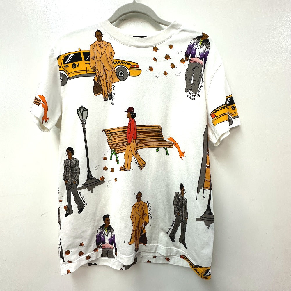 LOUIS VUITTON Short sleeve T-shirt cotton white New Walkers mens XS