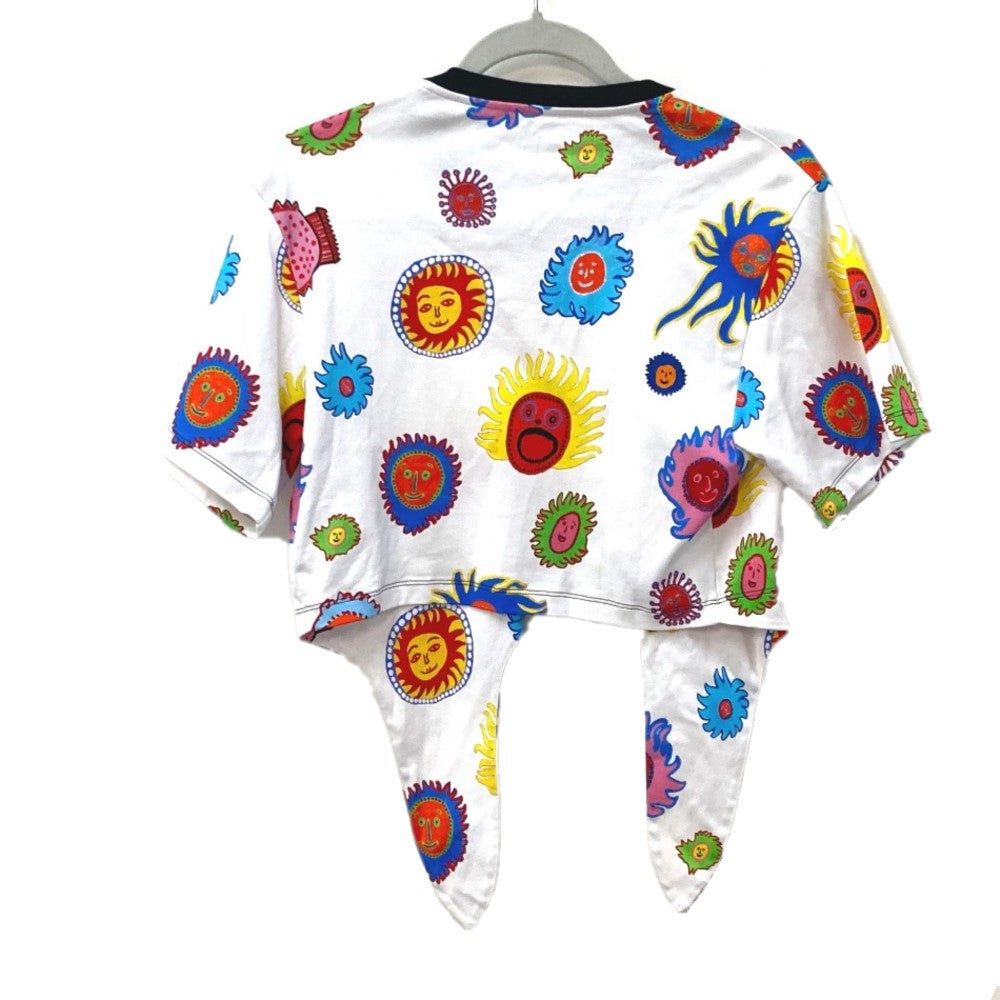 LOUIS VUITTON Short sleeve T-shirt cotton multicolor LVxYK Yayoi Kusama Face Print Self Tie T-Shirt No size listed