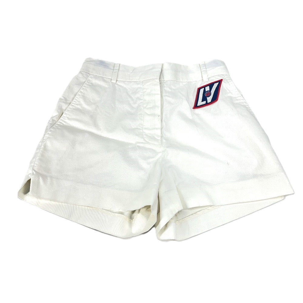 LOUIS VUITTON Shorts Cotton, Polyurethane white Wappen logo Women 34
