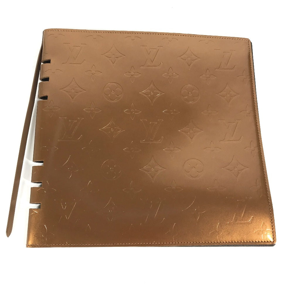LOUIS VUITTON Note cover Monogram Vernis Brown Monogram Vernis Book Cover Album Cover Women