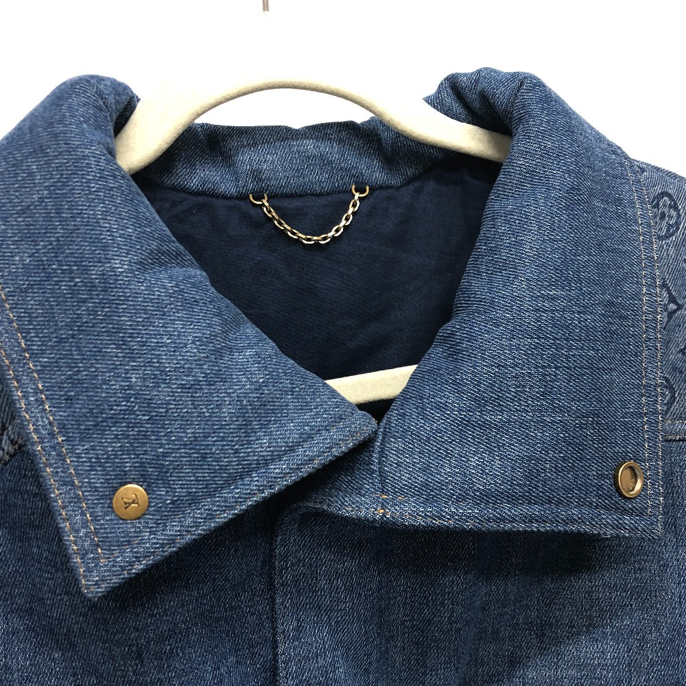 LOUIS VUITTON Jacket RM231M SU0 HOB11E denim blue 23Stainless Steel Monogram Padded Denim mens 52