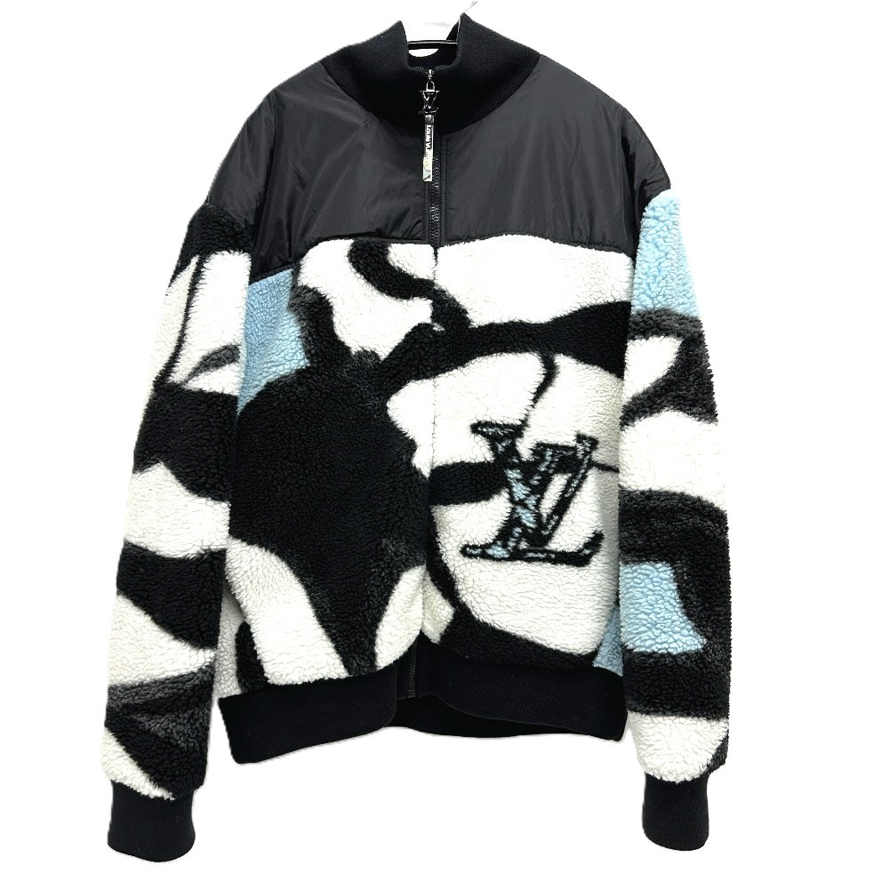 LOUIS VUITTON Blouson RM241M DFG HQY18W polyester multicolor 24Stainless Steel LV logo fleece mens XL