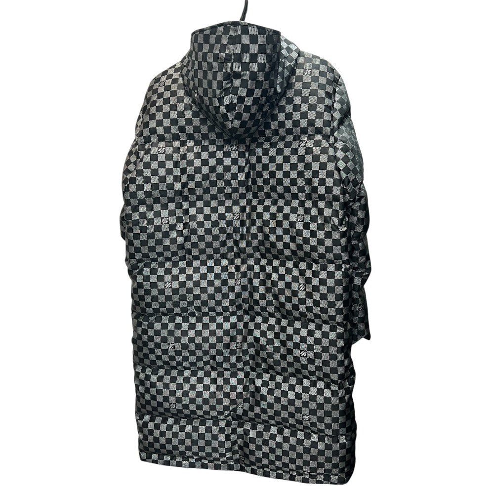 LOUIS VUITTON down coat 1A5IBT polyester Silver Damier 36