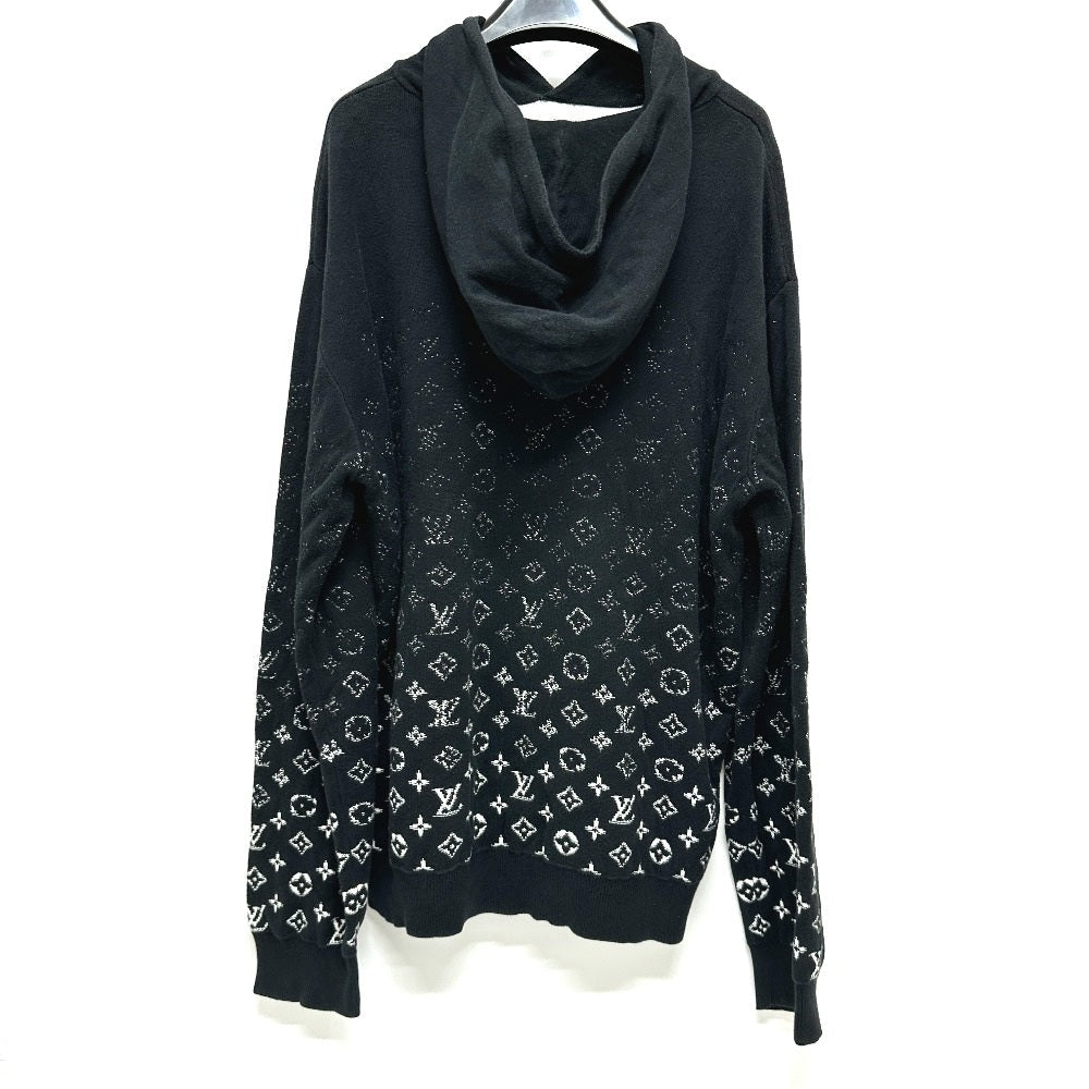 LOUIS VUITTON Hoodie RM222Q cotton black gradient L