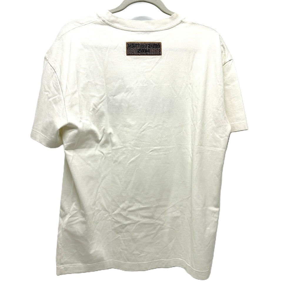 LOUIS VUITTON Short sleeve T-shirt RM232M NPG HPY35W cotton white Logo embroidery S